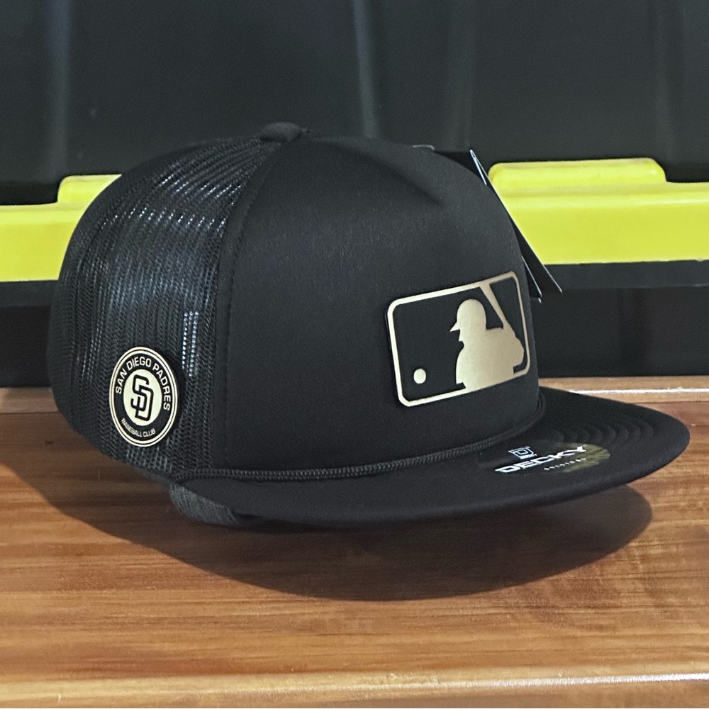 MLB San Diego Padres trucker SnapBack Black Hat foam trucker Hat